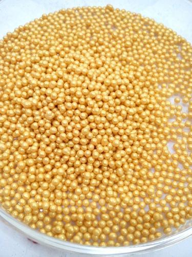 01-0640  LIGHT GOLD TRA SPHERE BEADS    